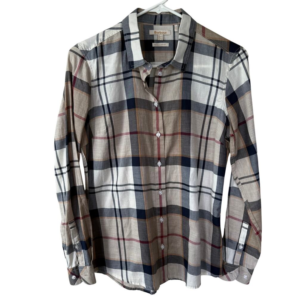 Barbour Bredon Regular Long-Sleeved Shirt button-up tartan check 100% cotton